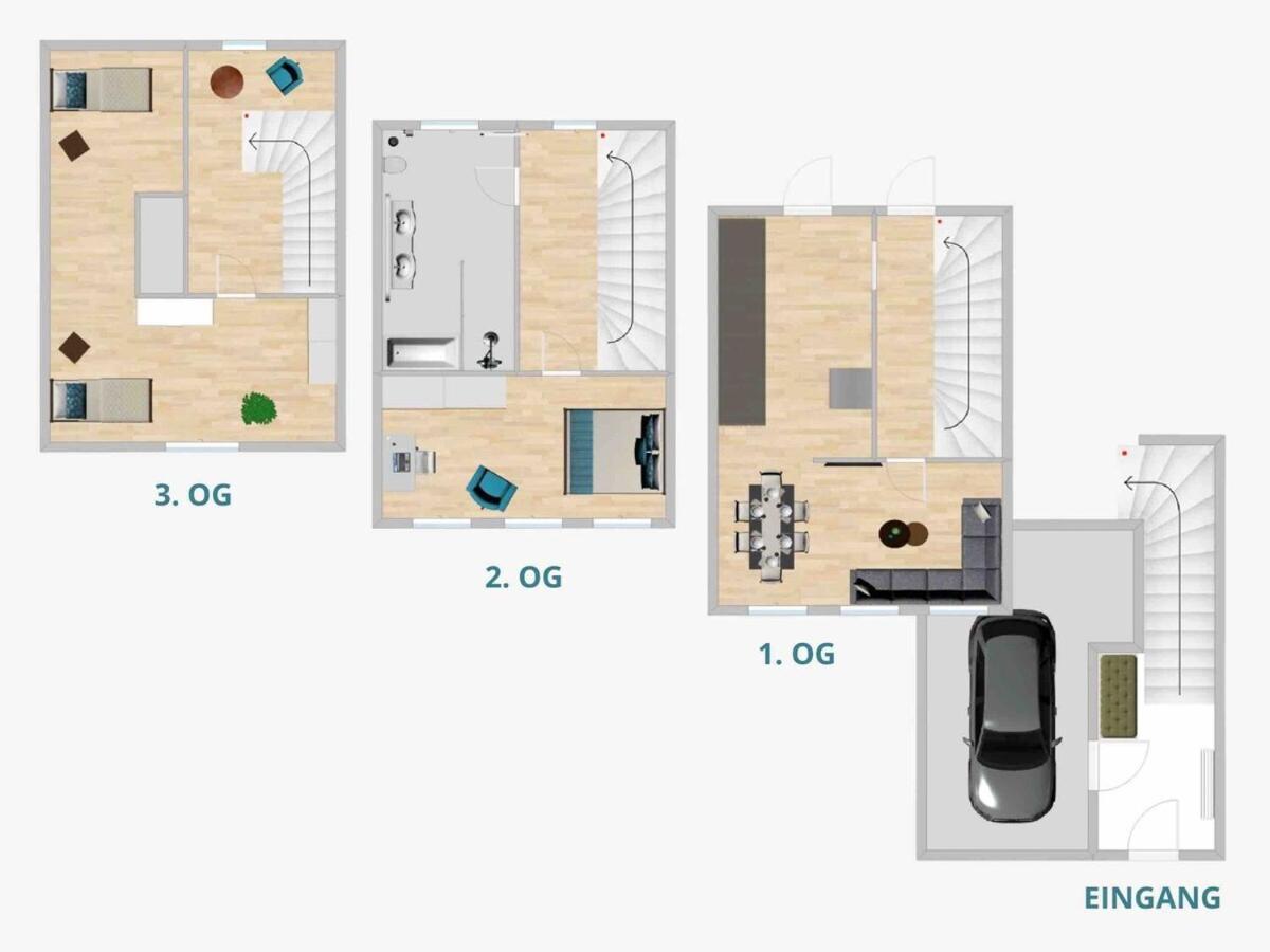 Discovair Traben-Trarbach - Ferienhaus Fuer 6 Personen Mit Netflix Apartment Room photo